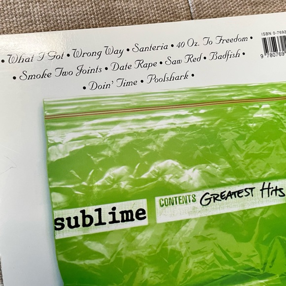 Sublime Greatest Hits Authentic Guitar TAB Sheet Music Book - Picture 4 of 5